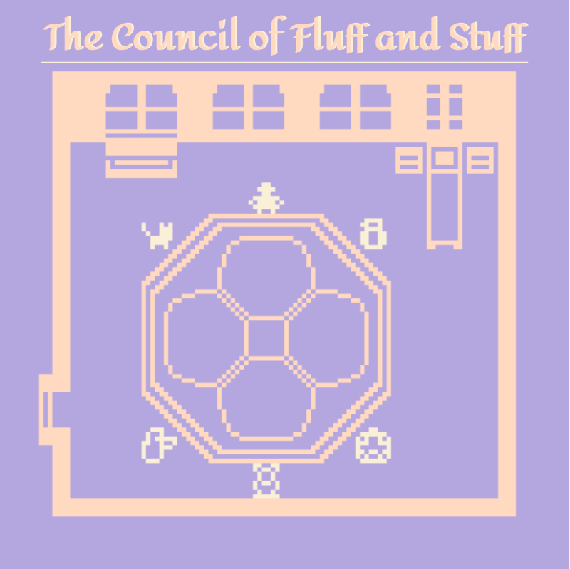 Title card for The Council of Fluff and Stuff.