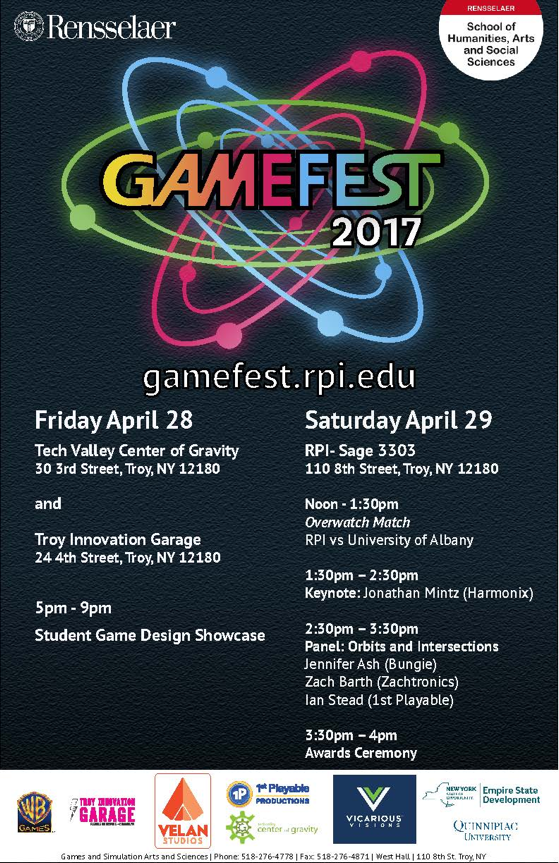 Image of GameFest 2017 poster