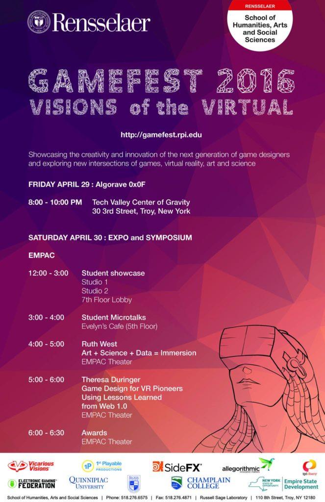 Image of GameFest 2016 poster