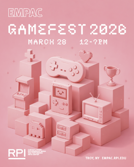 Temporary graphic poster for GameFest